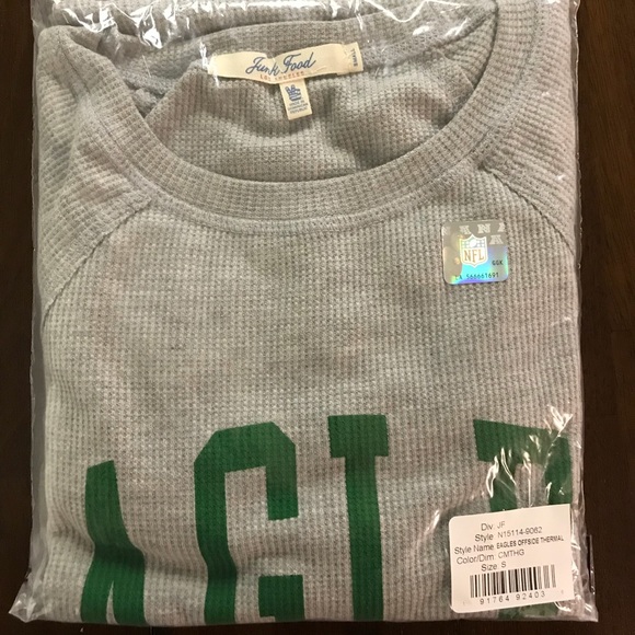 Junk Food Clothing Tops World Champion Philadelphia Eagles Thermal
